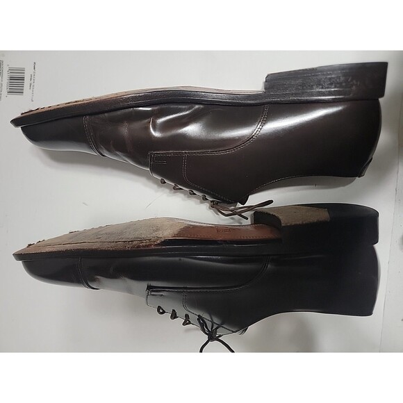Cole Haan Shoes Mens Size 11.5 D Oxford Leather Lace Up Dark Brown Cap Toe main image 5